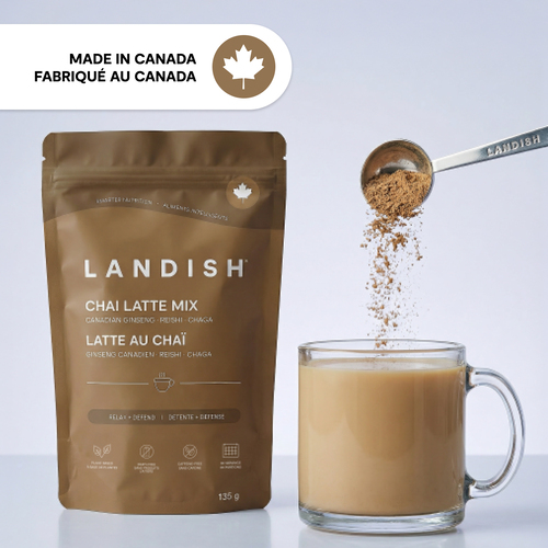 Buy Landish Latte Mix Reishi Chaga Chai 135 g | IGA