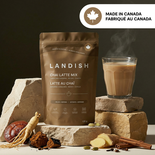 Buy Landish Latte Mix Reishi Chaga Chai 135 g | IGA