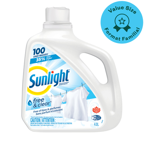 Sunlight Free & Clear Detergent