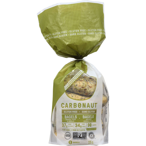 Carbonaut Gluten-Free Bagels Seeded Herb & Garlic