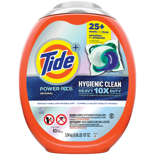 Tide Laundry Detergent Power Pods Hygienic Clean Original