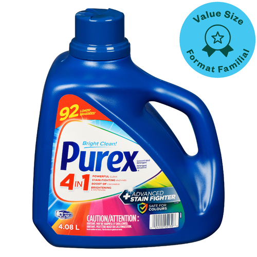 Purex Liquid Laundry Detergent 4 In 1 Advanced Stain Fighter