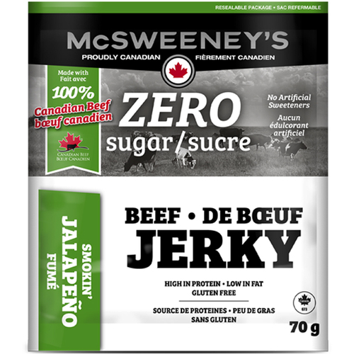 McSweeney's Zero-Sugar Smokin' Jalapeño Beef Jerky