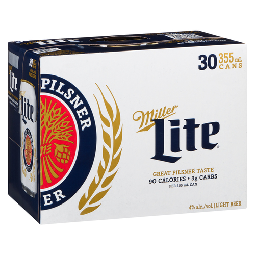 Miller Lite 30缶 Buy Miller Lite Beer 4% Alcohol 30 x 355 ml (cans) | IGA