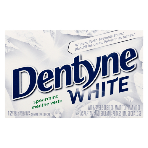 Dentyne White Gum Spearmint
