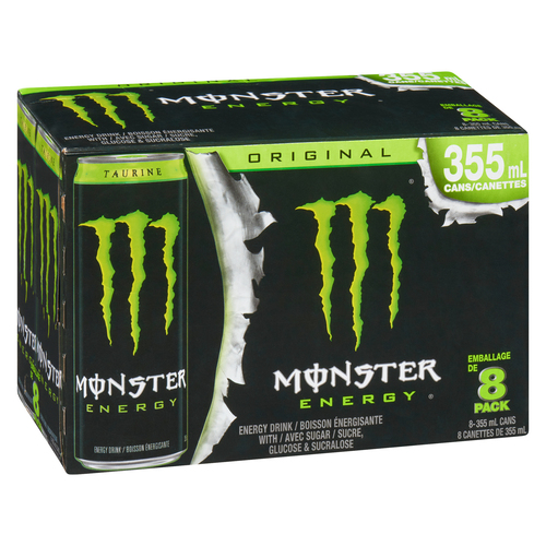 Buy Monster Energy Drink Original 8 x 355 ml (cans) | Safeway Canada
