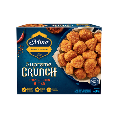 Mina Supreme Crunch Frozen Chicken Bites Spicy