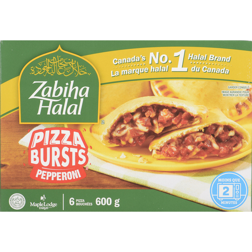 Buy Maple Lodge Farms Zabiha Halal Frozen Pizza Bursts Pepperoni