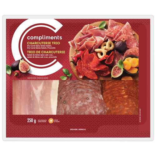 Compliments Deli Meat Genoa Salami Spicy Genoa Salami & Prosciutto