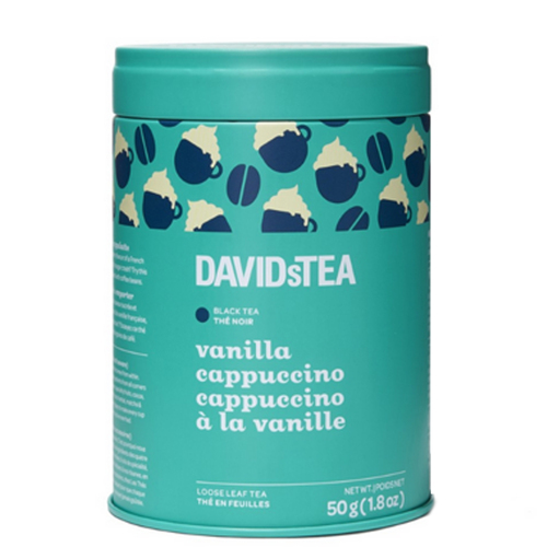 DAVIDsTEA Black Loose Leaf Tea Vanilla Cappuccino
