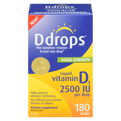 Buy Ddrops Extra Stregth Vitamin D3 Liquid 180 Drops 5 ml | Sobeys Inc.
