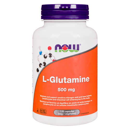 Now Foods L-Glutamine 500 mg Capsules