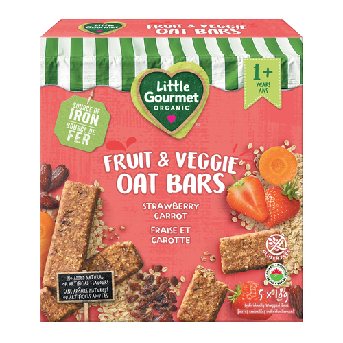 Buy Little Gourmet Organic Fruit Veggie Oat Bars Strawberry