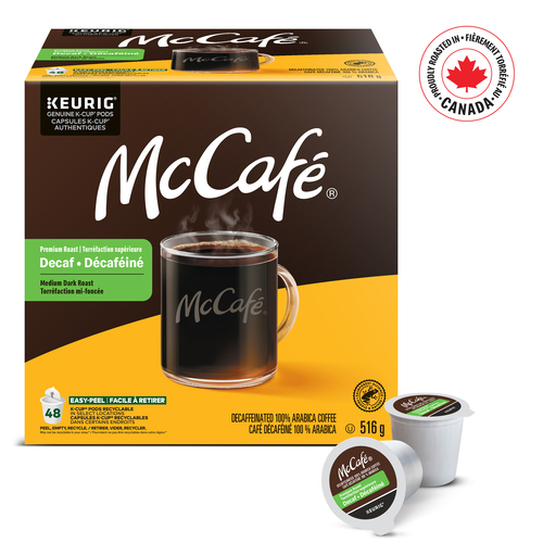 McCafé Premium Roast Decaf Coffee Pods