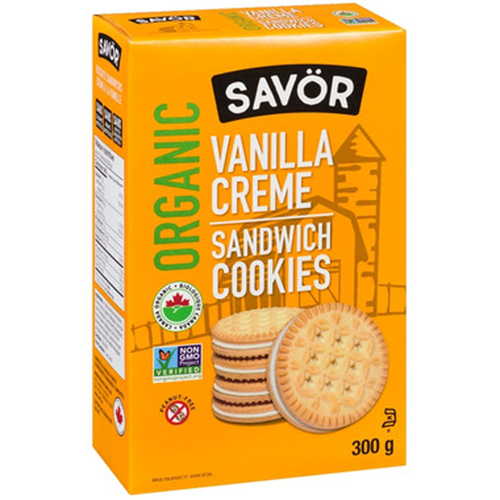 Savor Organic Vanilla Cream Cookies