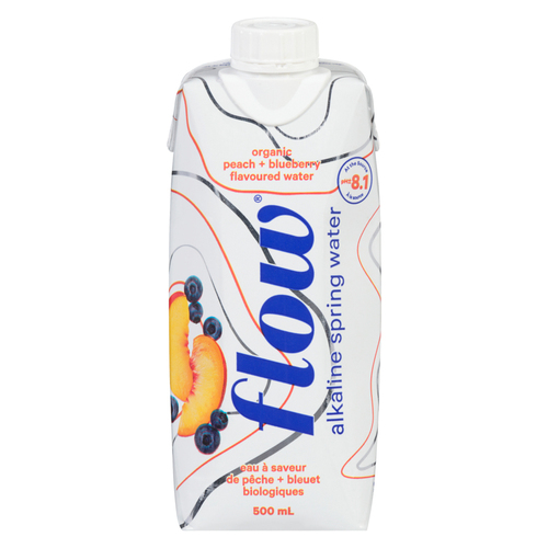 Flow Organic Spring Water Peach Blueberry