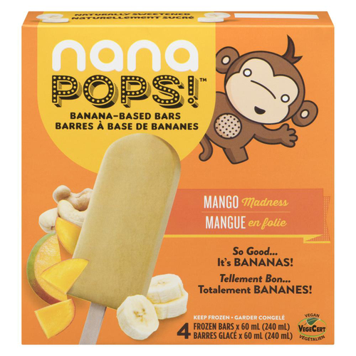 Buy NanaShake Nana Pops Frozen Bars Mango Madness 4 x 60 ml | FreshCo