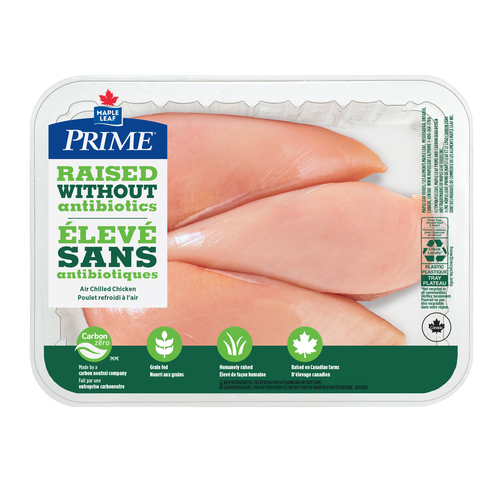 Prime Chicken Breasts Boneless Skinless Raised Without Antibiotics