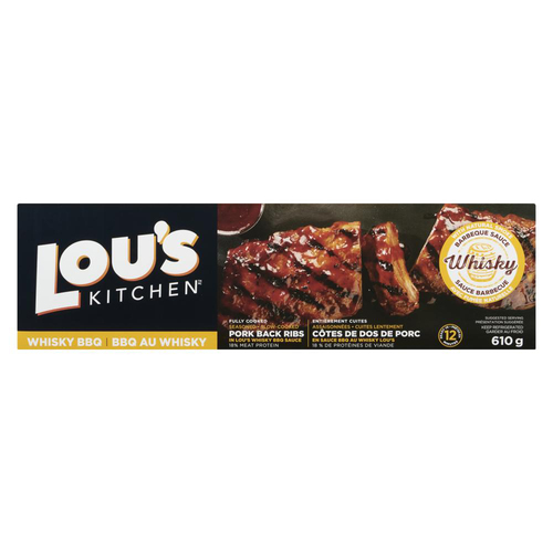Buy Lou's Kitchen Pork Back Ribs BBQ Sauce 610 g | FreshCo