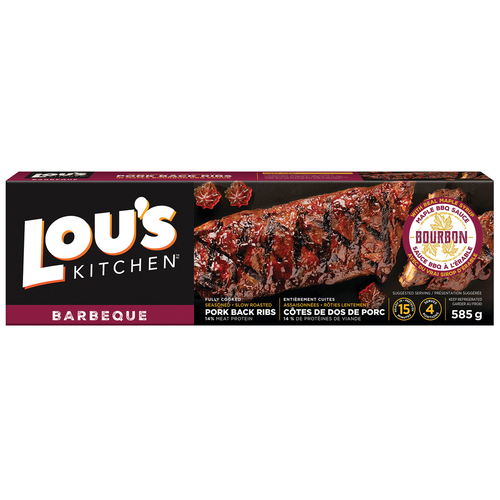 Lou's Kitchen Maple Bourbon Pork Back Rib Ribs