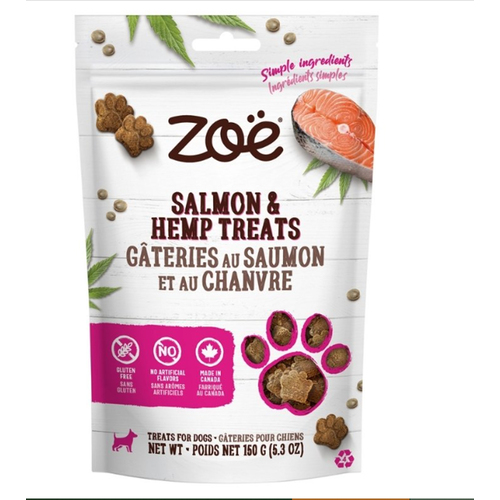 Zoe Gluten Free Dog Treats Hemp Salmon
