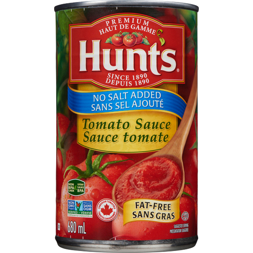 Hunts Tomato Sauce No Salt Added