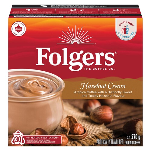 Folgers Coffee Pods Hazelnut Cream
