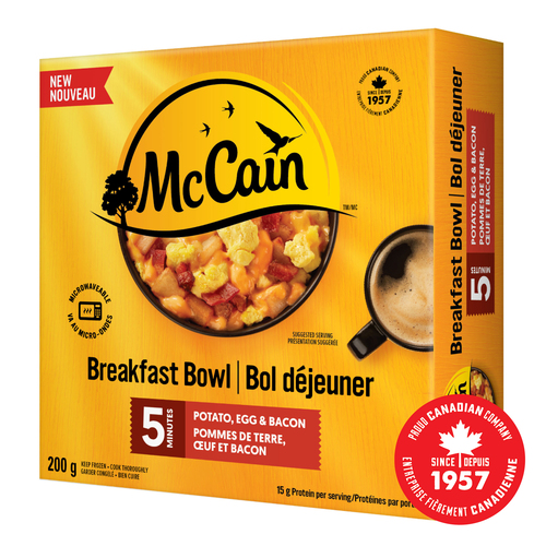 McCain 5 Minute Potato Egg and Bacon Breakfast Bowl