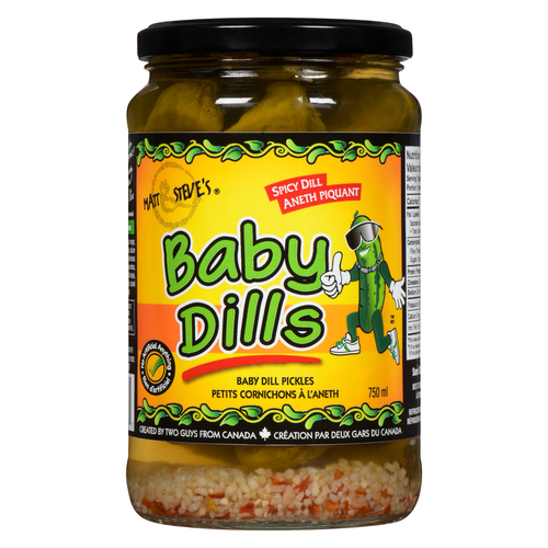 Matt & Steve's Baby Dills Pickles Spicy