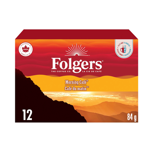 Folgers Ground Coffee Morning Cafe Light Roast