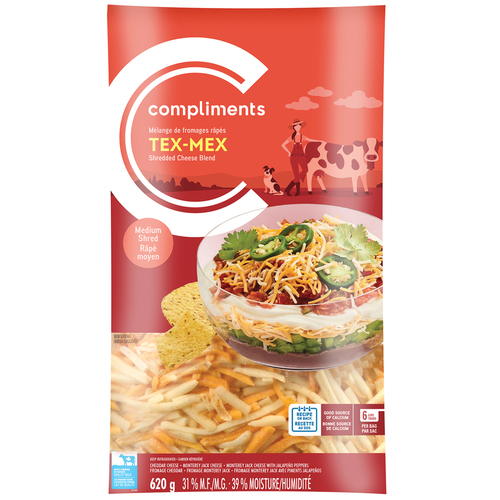 Compliments Tex Mex Shredded Cheese Blend