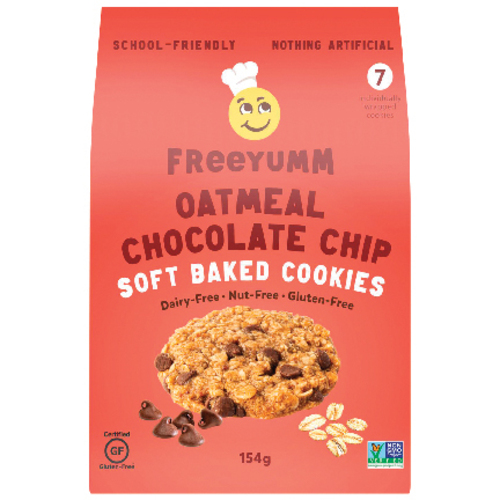 FreeYumm Dairy-Free Cookies Oatmeal Chocolate Chip