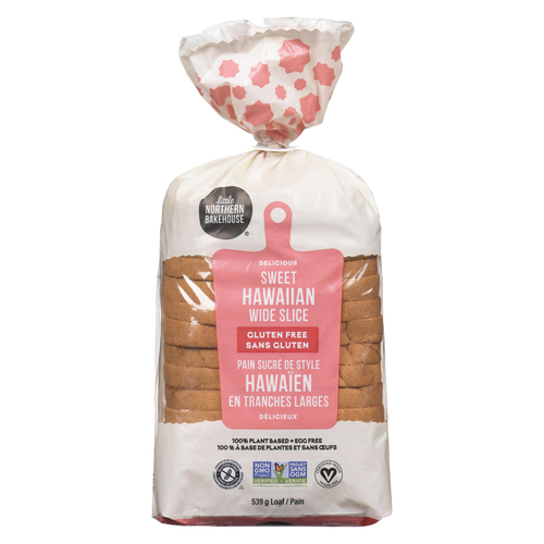 Little Northern Bakehouse Gluten-Free Bread Wide Slice Sweet Hawaiian 539 g (frozen)