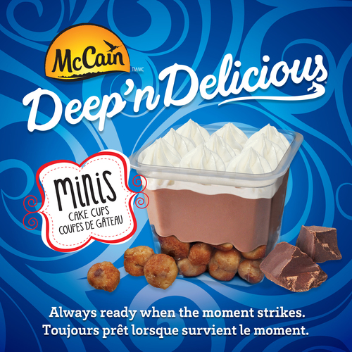 Buy McCain Deep'n Delicious Frozen Minis Cake Cups Cookie Crumble