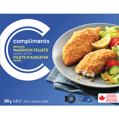 Compliments Frozen Haddock Fillets Breaded