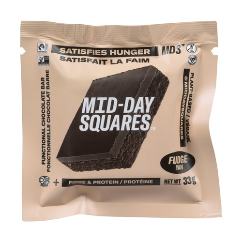 Mid-Day Squares Vegan Fudge Yah Chocolate Bar 33 g