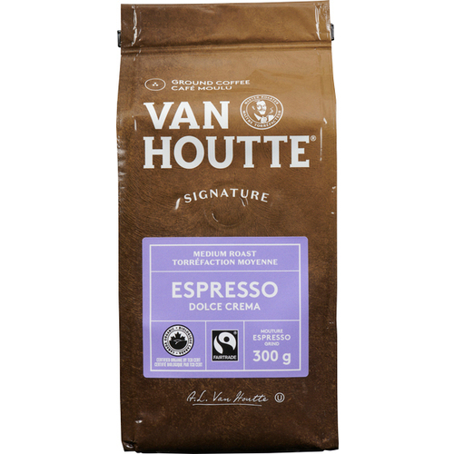 Van Houtte Ground Coffee Espresso Dolce Crema Medium Roast