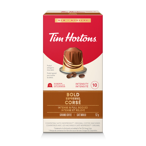 Tim Hortons Nespresso Compatible Coffee Capsules Classic Lungo Espresso