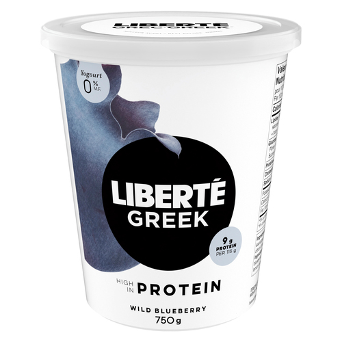 Buy Liberté Greek Yogurt 0% Wild Blueberry 750 g | IGA