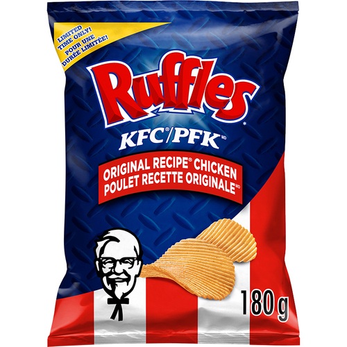 Buy Ruffles KFC Potato Chips Original Recipe Chicken Flavoured 180 g | IGA
