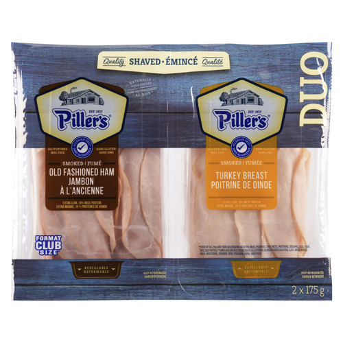 Piller's Deli Meat Duo Ham And Smoked Turkey Shaved