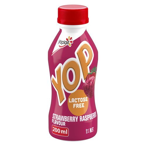 Buy Yoplait Yop Lactose-Free 1% Drinkable Yogurt Strawberry Raspberry ...