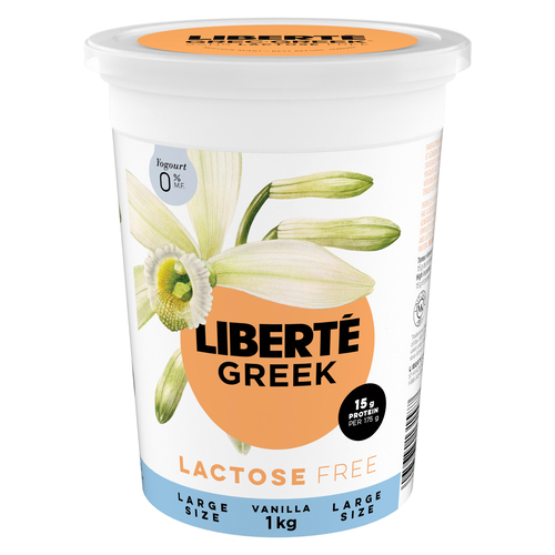 Buy Liberté Greek Lactose-Free 0% Yogurt Vanilla 1 kg | Safeway Canada