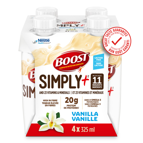 Buy Nestle Boost Simply Plus Nutritional Supplement Drink Vanilla 4 x ...