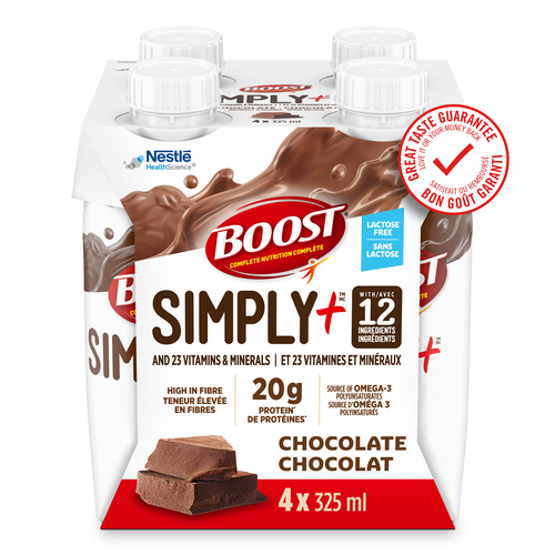 Buy Nestle Boost Simply Plus Nutritional Supplement Drink Chocolate 4 x ...