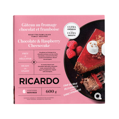 Buy RICARDO Frozen Cheesecake Chocolate & Raspberry 600 g | Safeway Canada