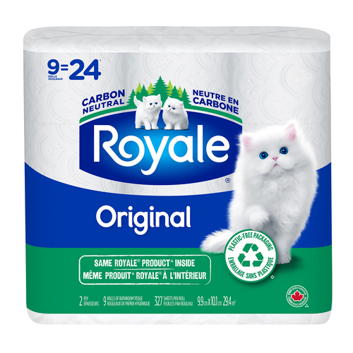 Royale Toilet Paper Original 9 Equal 24 Rolls