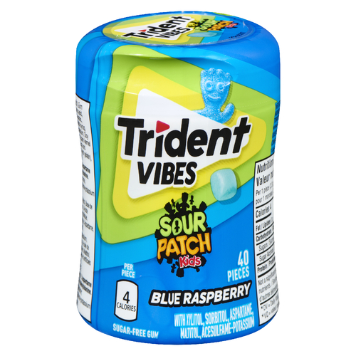 Trident Vibes Gum Sour Patch Kids Blue Raspberry