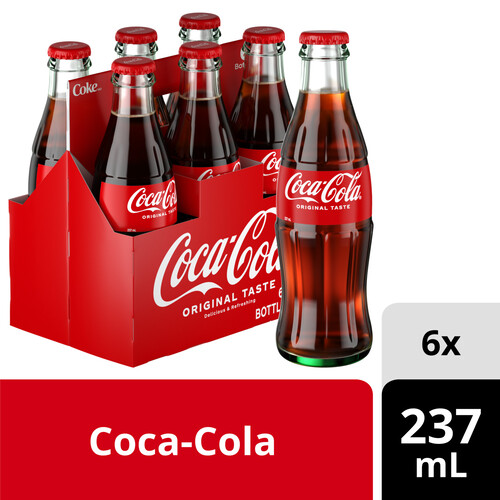 Buy Coca-Cola Glass 6 x 237 ml (bottles) | Safeway Canada