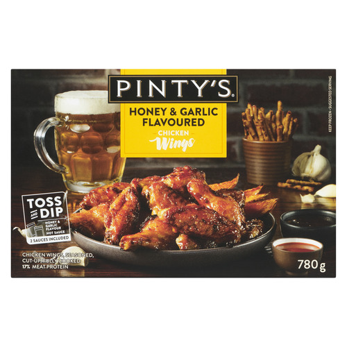 Pinty's Frozen Chicken Wings Honey And Garlic